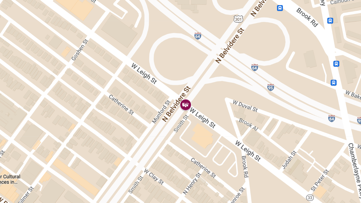 Vehicle Collision with Injuries at W Leigh St & N Belvidere St
