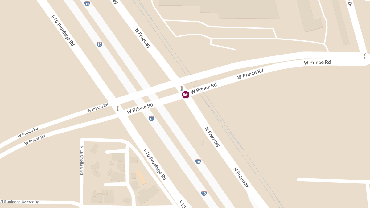 Vehicle Collision with Injuries at W Prince Rd & N Freeway