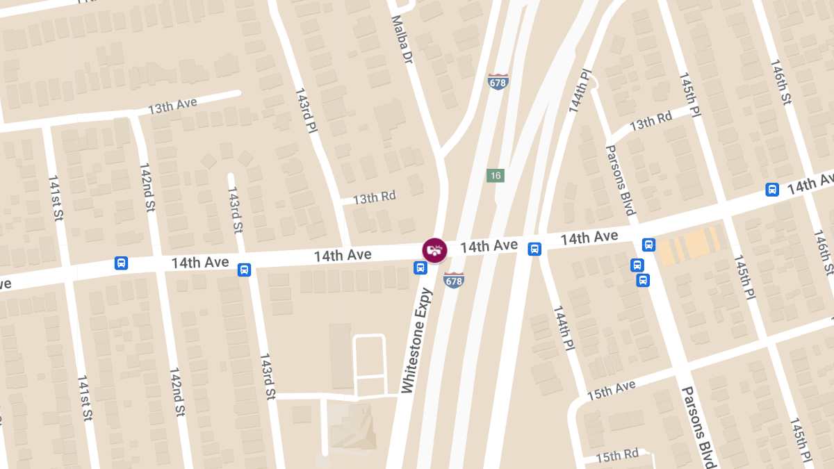 Vehicle Collision with Injuries at Whitestone Expy S & Exit 13A