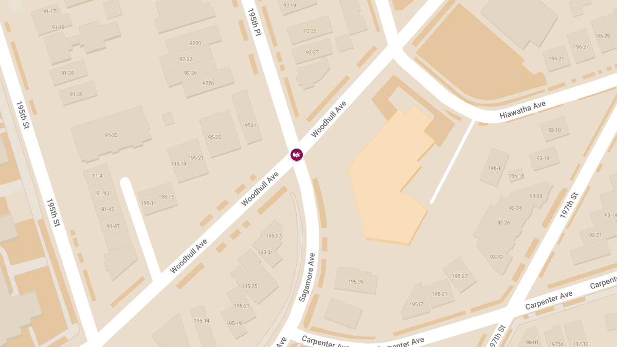 Vehicle Collision with Injuries at Woodhull Ave and Sagamore Ave