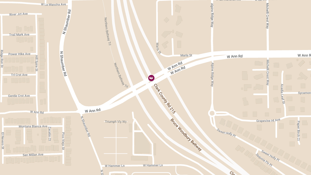 Vehicle Collision with Injuries on CC-215 N Near W Ann Rd