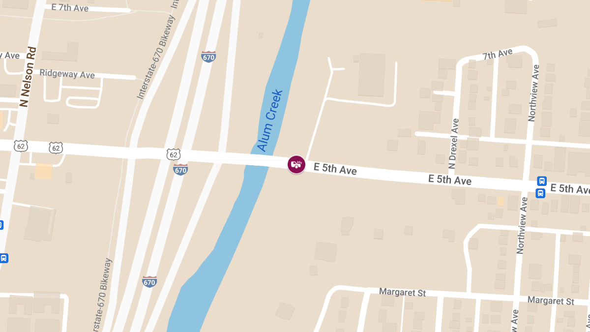 Vehicle Collision with Injuries on I-71 N at E 5th Ave