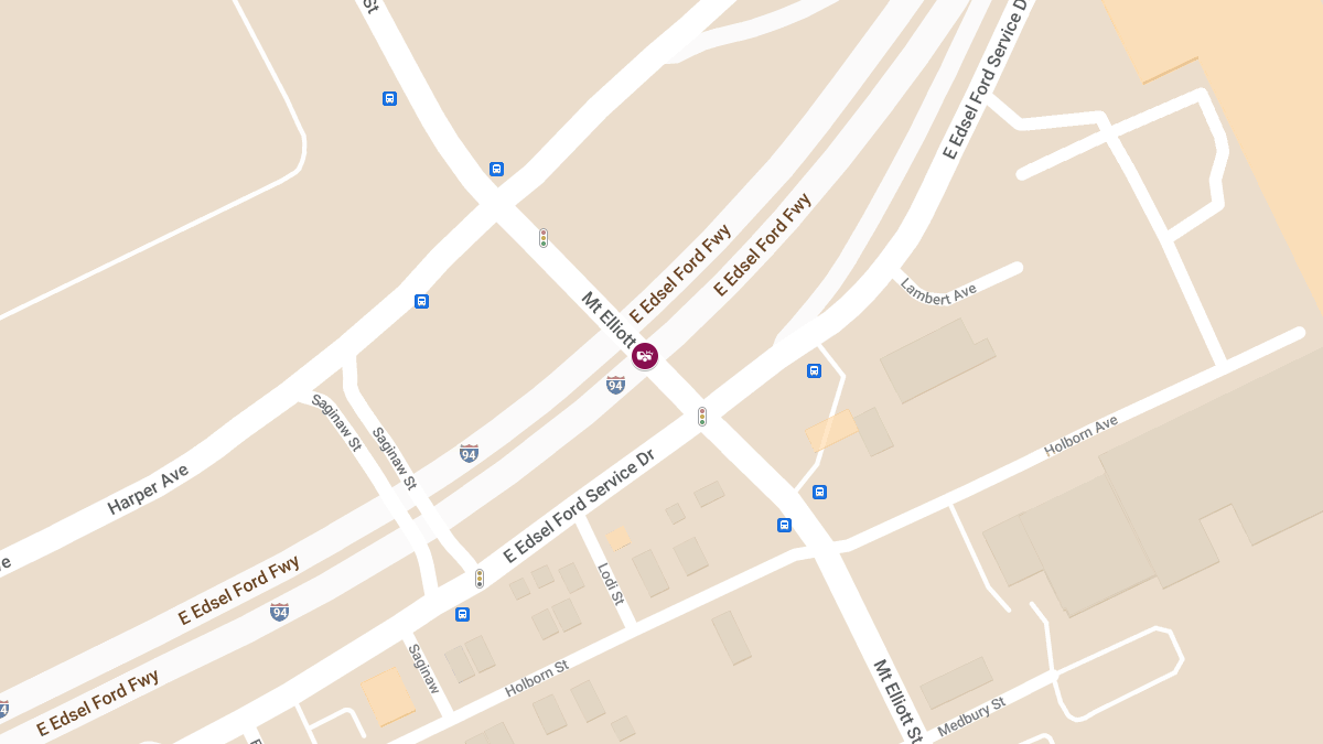 Vehicle Collision with Injuries on I-94 W at Mount Elliott St
