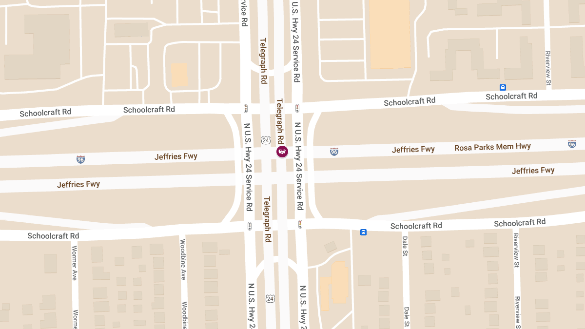 Vehicle Collision with Injuries on I-96 West at Telegraph Rd