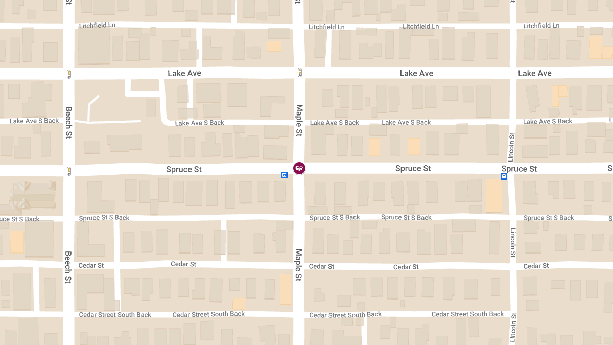 Vehicle Collision with Injury at Spruce St & Maple St