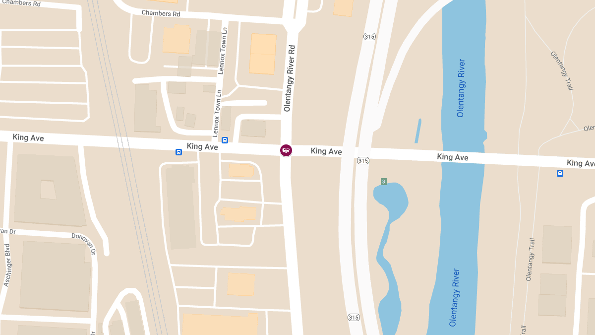 Vehicle Crash With Injuries at King Ave & Olentangy River Rd