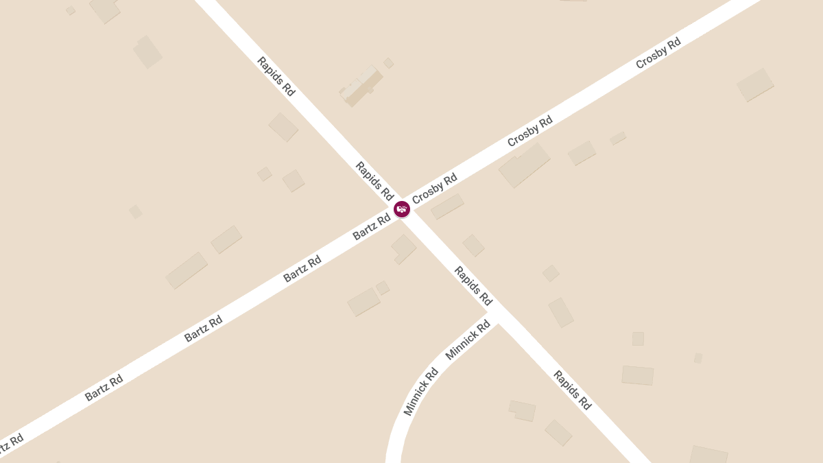 Vehicle Crash With Rollover with Injuries at Crosby Rd & Bartz Rd