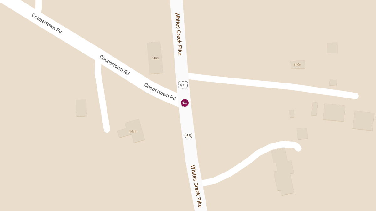 Vehicle Crash at Whites Creek Pike & Coopertown Rd Results in Injuries