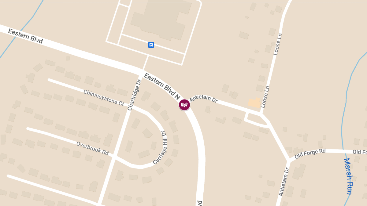 Vehicle Crash with Entrapment and Ejection on Eastern Blvd N at Antietam Dr