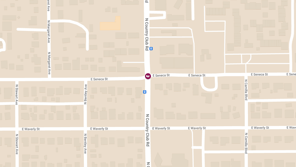 Vehicle Crash with Injuries at N Country Club Rd and E Seneca St