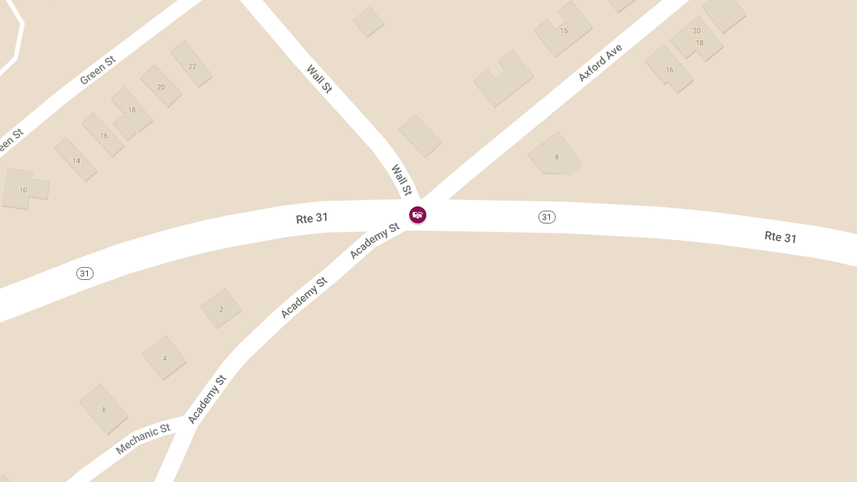 Vehicle Rollover on Rt. 31 and Academy St Leaves One Injured