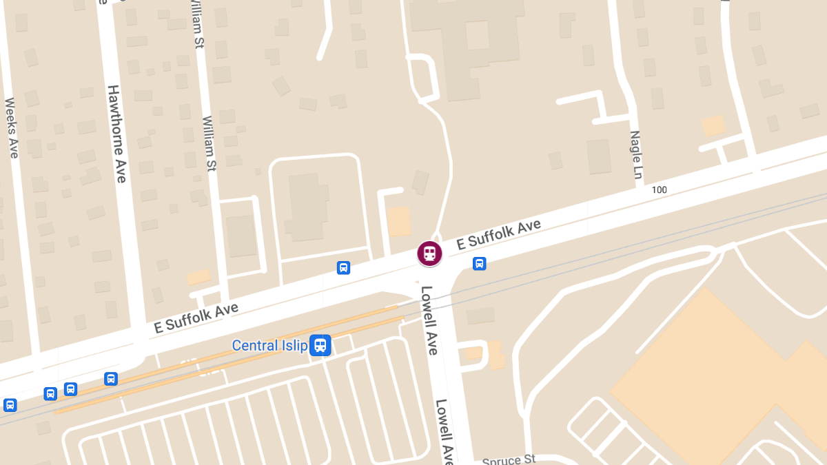 Vehicle Struck by LIRR Train near Lowell and East Suffolk Avenues