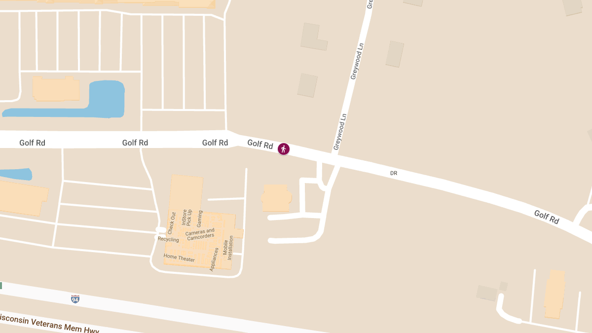 Vehicle vs Pedestrian Accident at Sentry on Golf Rd