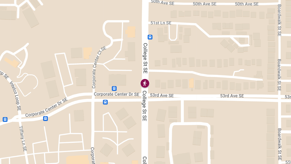Vehicle vs Pedestrian Accident on Corporate Center Dr Near 53rd Ave SE