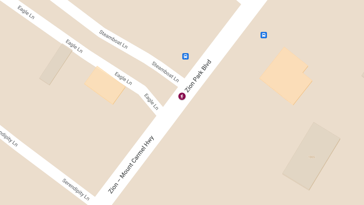 Vehicle vs Pedestrian on Bicycle Crash with Injuries at 1880 E Zion Park Blvd