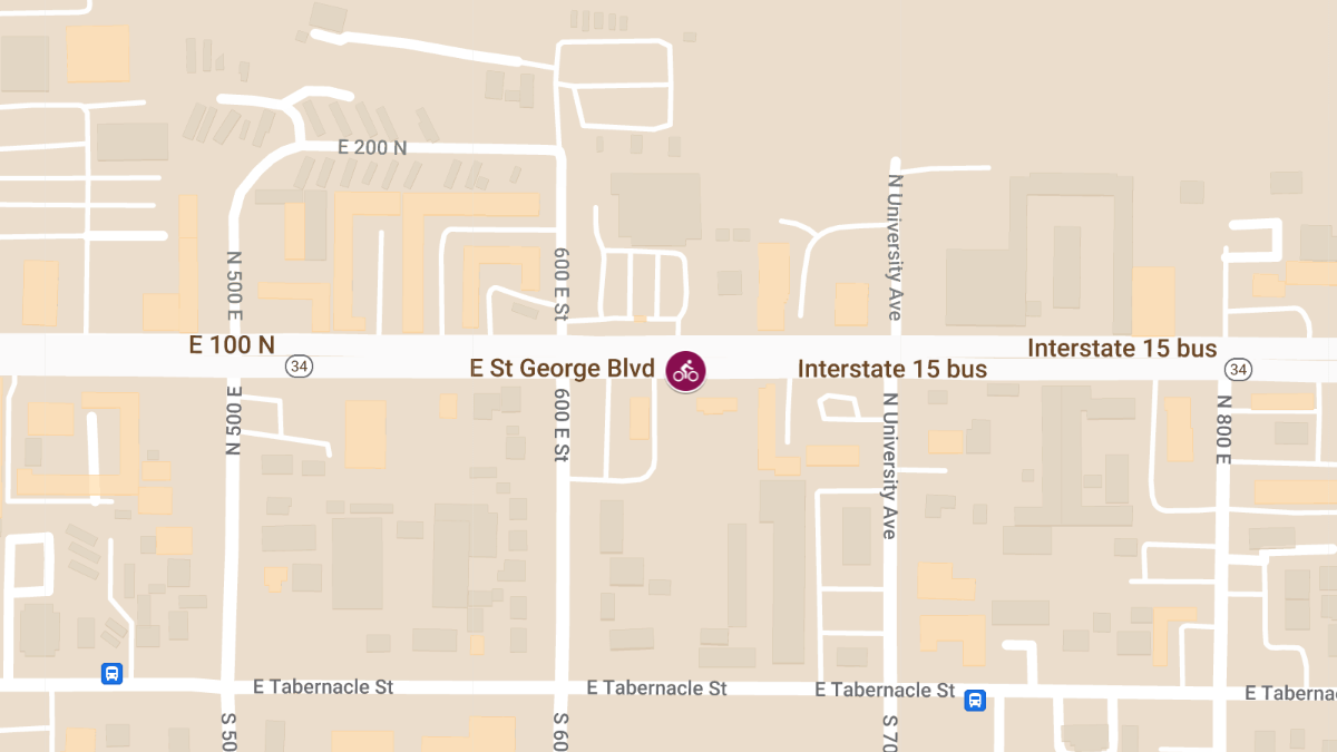 Vehicle vs. Bicycle Crash with Injuries on East St. George Blvd (1)