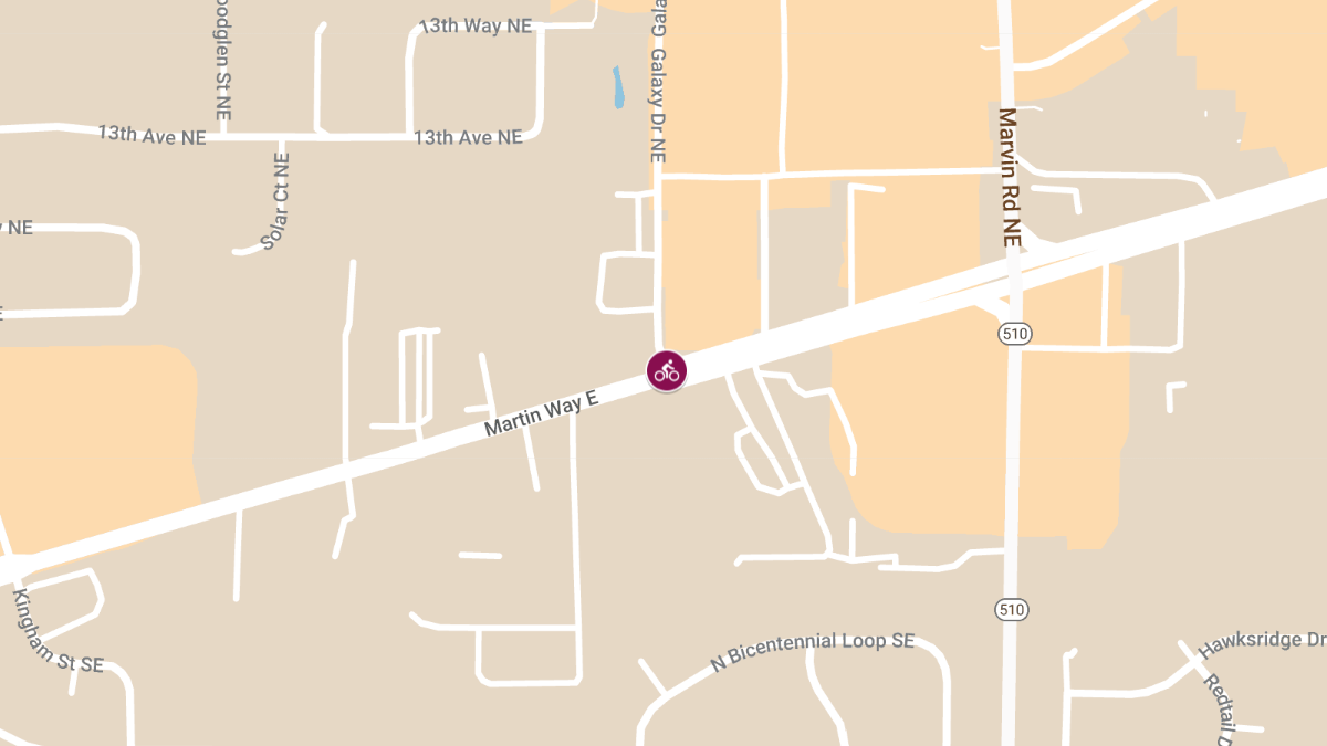 Vehicle vs. Bicyclist Accident on Galaxy Dr and Martin Way