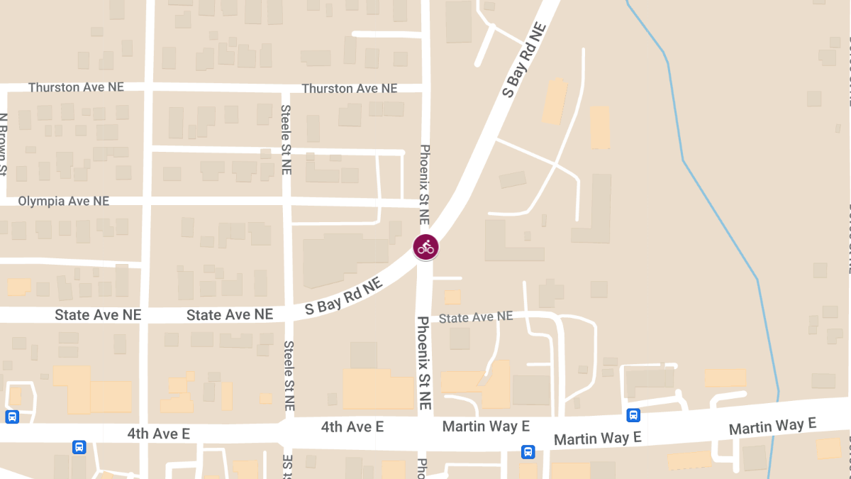 Vehicle vs. Bicyclist Collision on South Bay Rd NE & Phoenix St NE