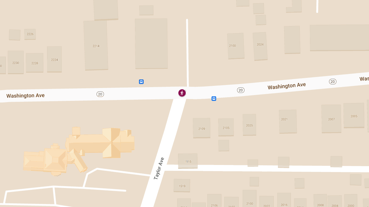 Vehicle vs. Pedestrian Accident at Taylor Ave & Washington Ave