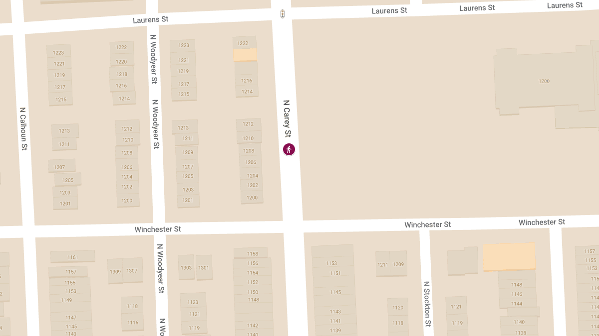 Woman Struck by Car at 1200 N Carey St