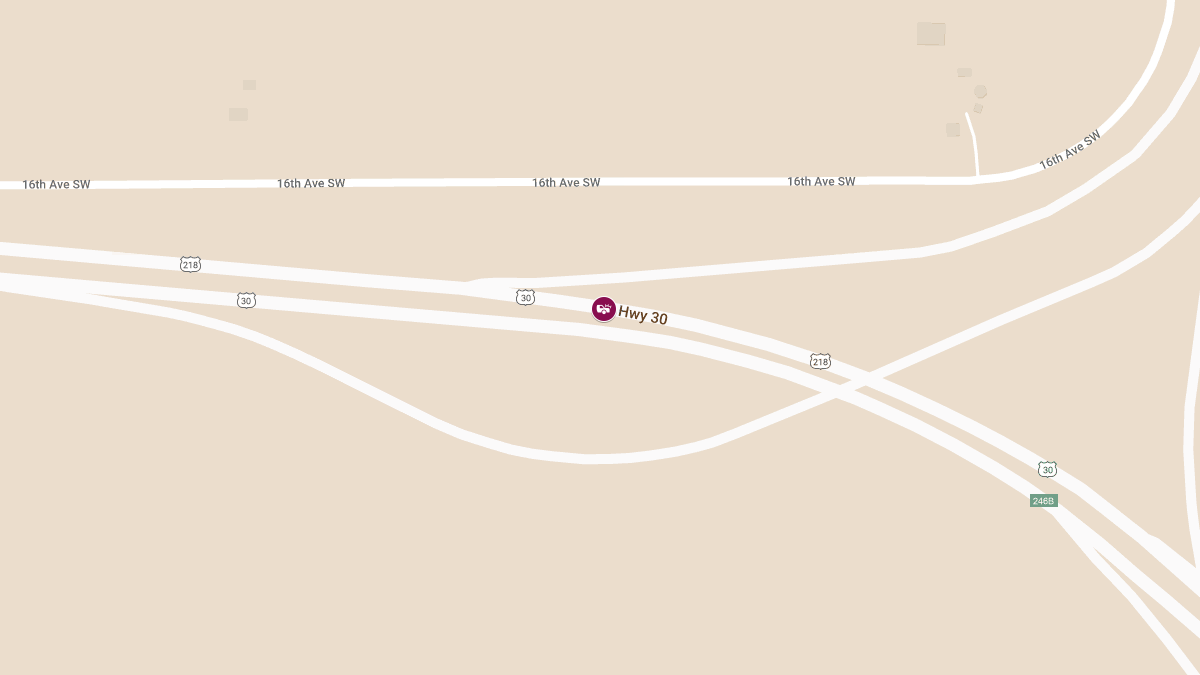 Wrong-Way Crash on Hwy 30 Near Hwy 100