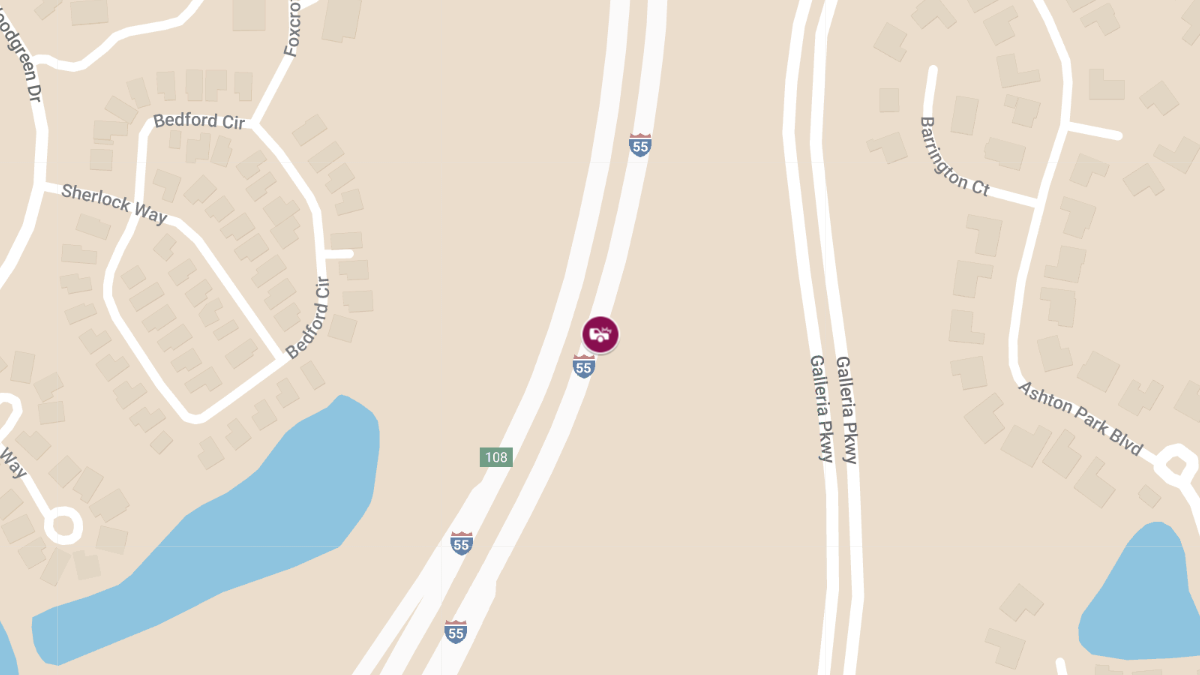 18-Wheeler Overturns on I-55 Near 122-Mile Marker