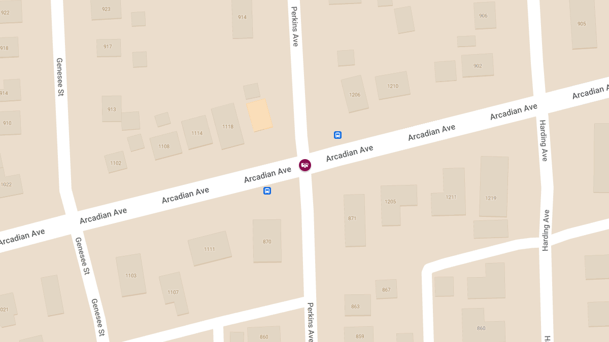 2-Vehicle Accident at Arcadian Ave & Perkins Ave