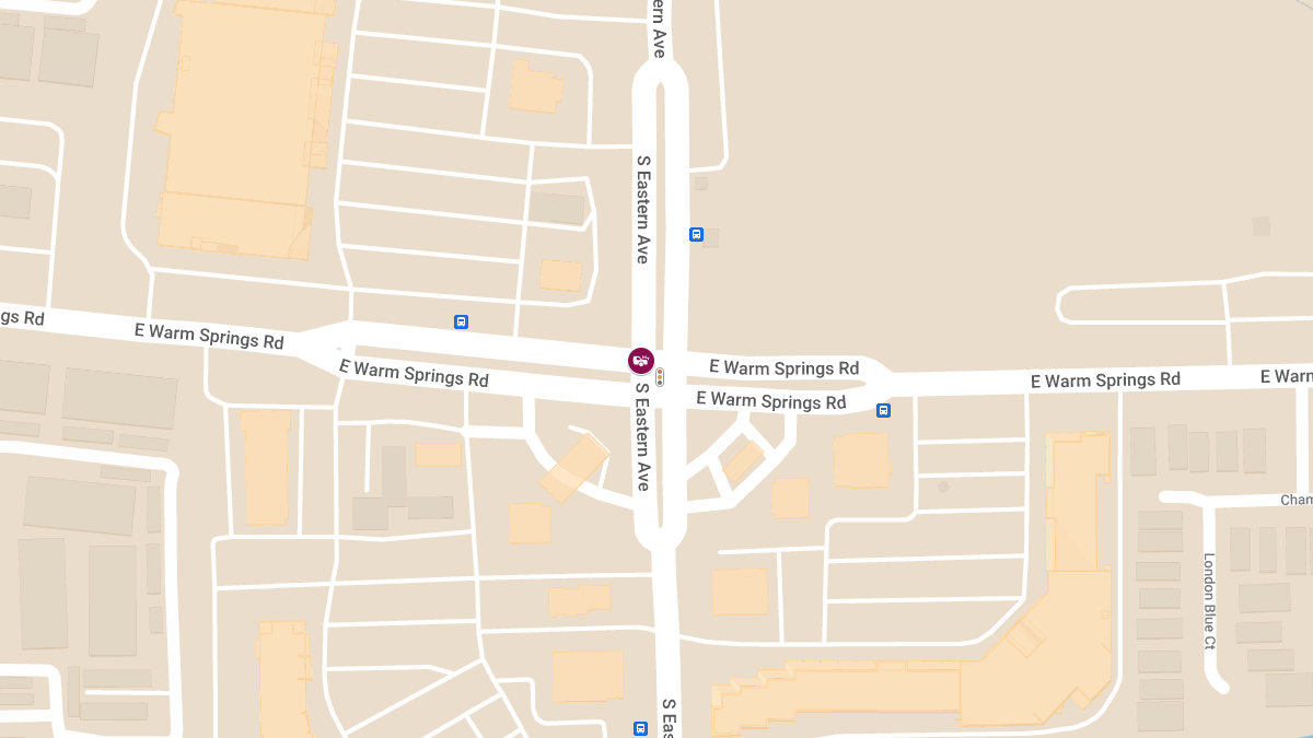 Accident Causes Injury at E Warm Springs Rd & S Eastern Ave