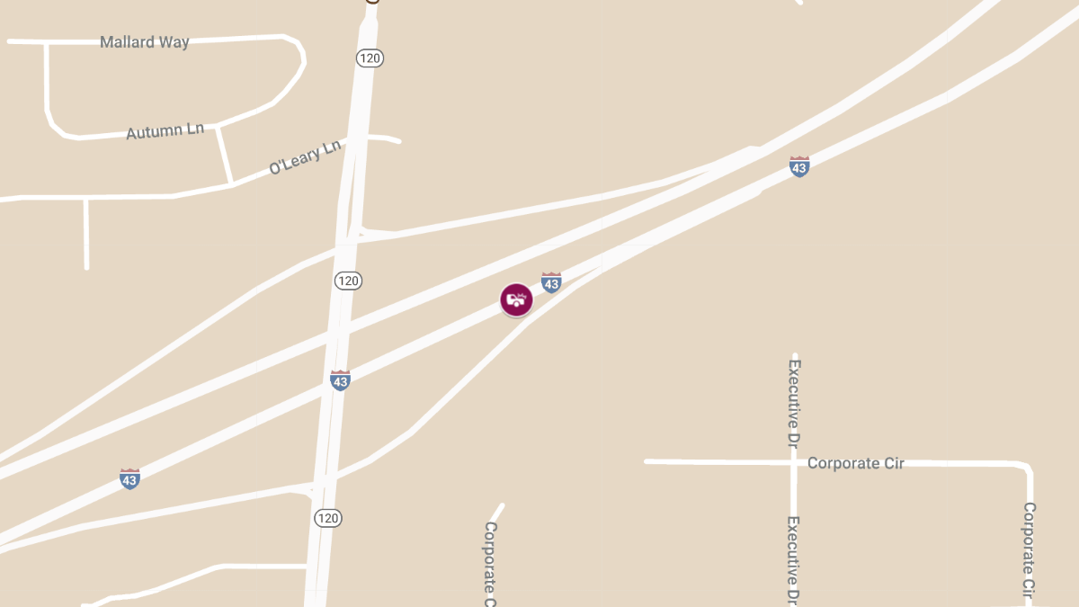 Accident Reported on SB I-43