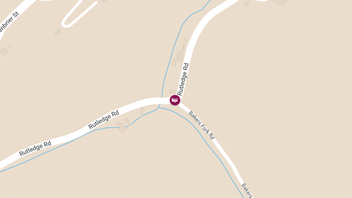 Accident With Injuries at Bakers Fork Rd & Rutledge Rd