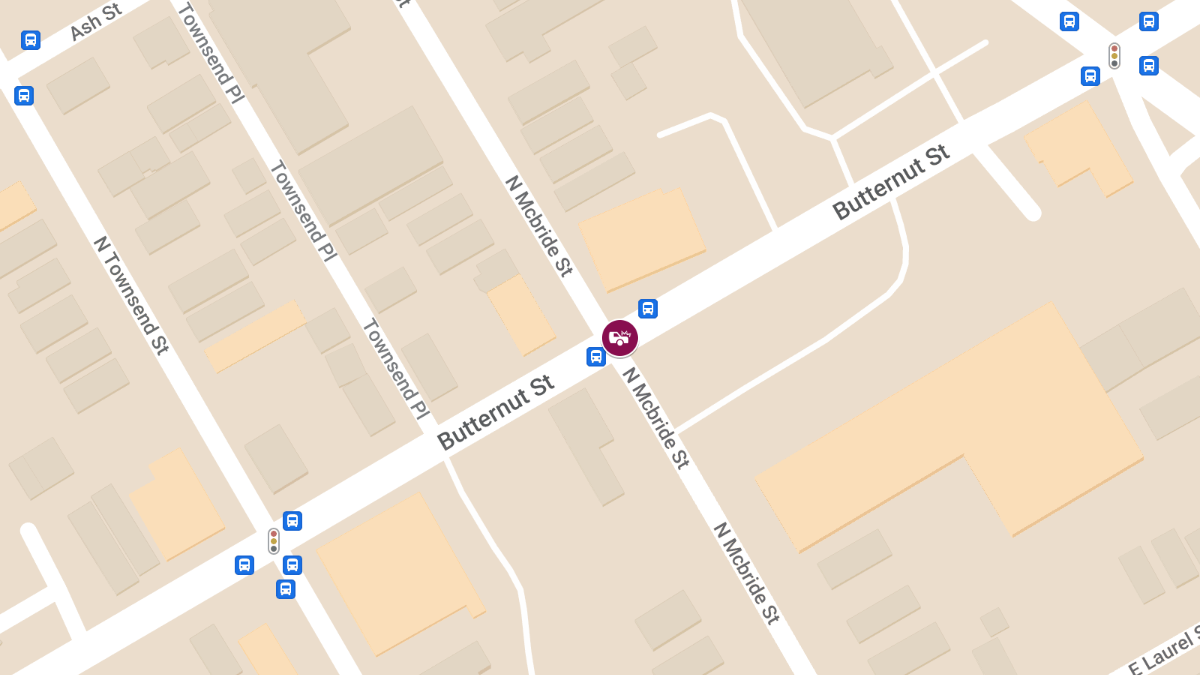 Accident With Injuries at Butternut St & North McBride St