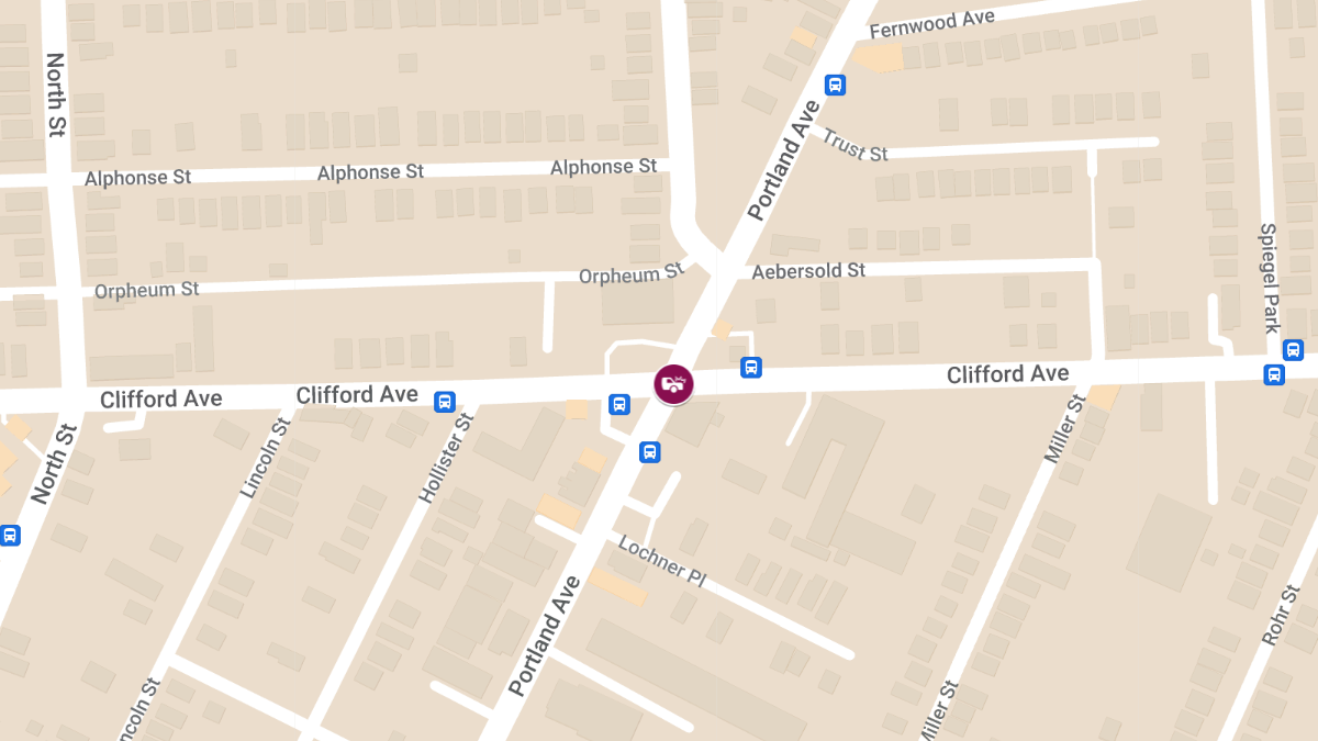 Accident With Injuries at Clifford Ave & Portland Ave