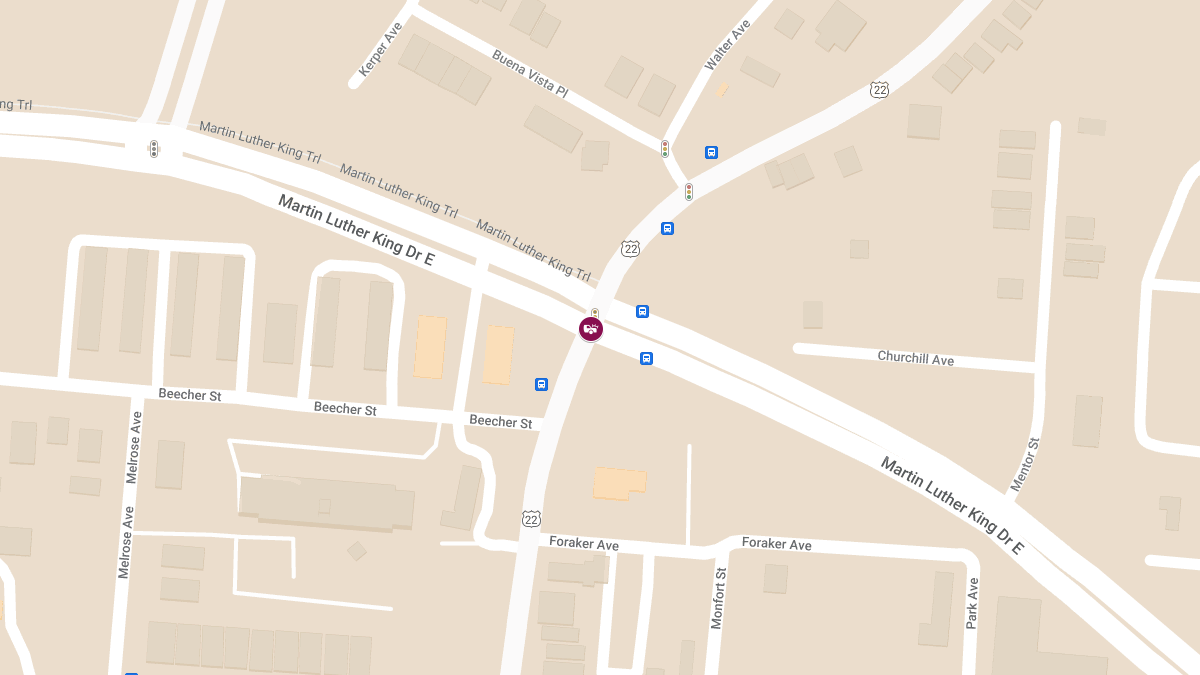 Accident With Injuries at Gilbert Ave & Martin Luther King Dr E