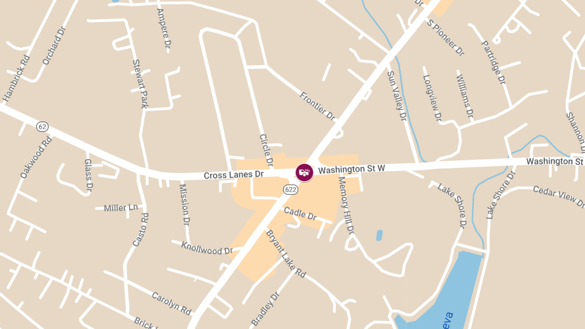 Accident With Injuries at Goff Mountain Rd & Cross Lanes Exit EB