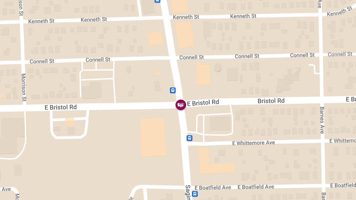 Accident With Injuries at S Saginaw St and E Bristol Rd