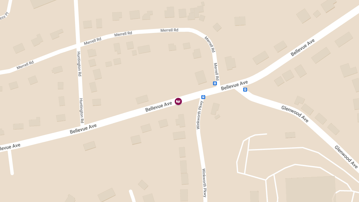 Accident With Injuries on Bellevue Ave Between Huntington Rd and Glenwood Ave