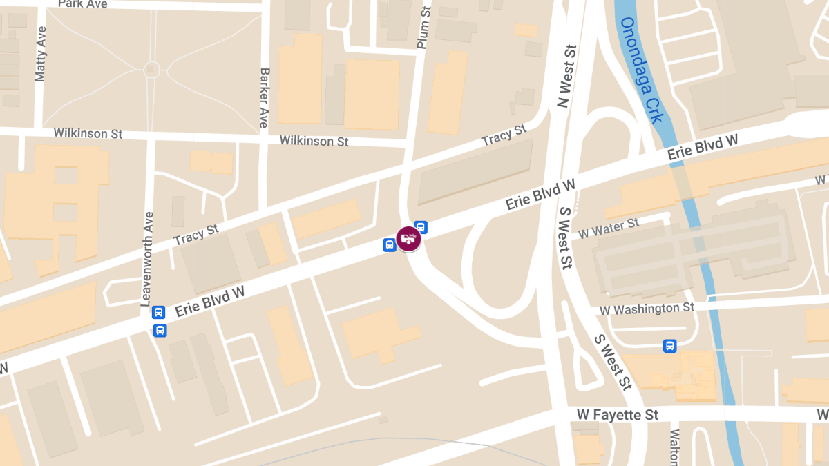 Accident With Injuries on Erie Blvd W at Plum St