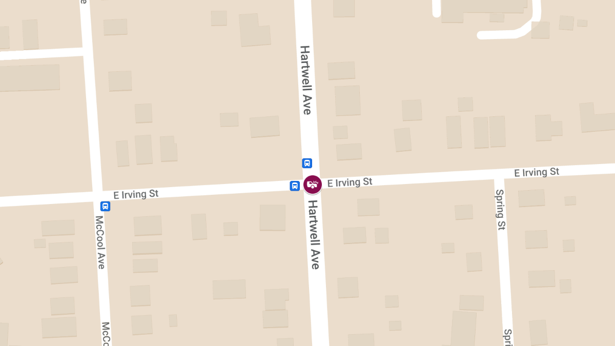 Accident With Injuries on Hartwell Ave at East Irving St