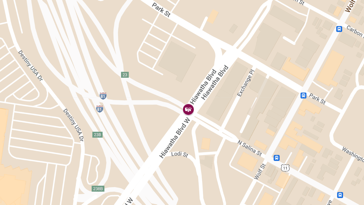 Accident With Injuries on Hiawatha Blvd at Lodi St N Salina St