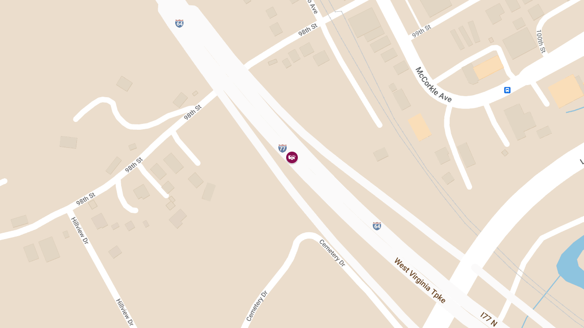 Accident With Injuries on I-77S at MM 85