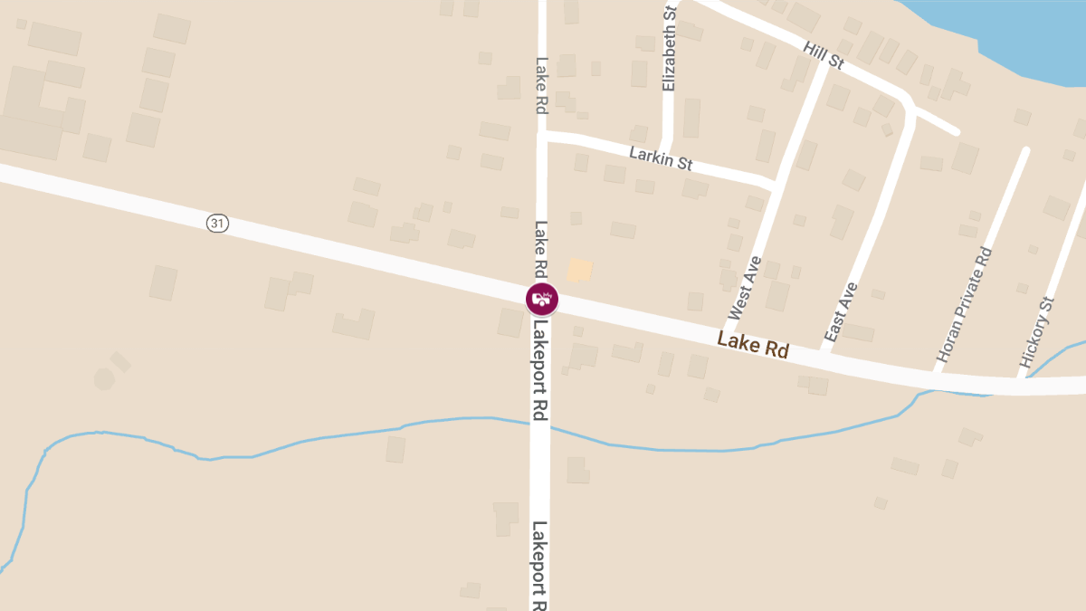Accident With Injuries on Lakeport Rd at RT-31 Lake Rd