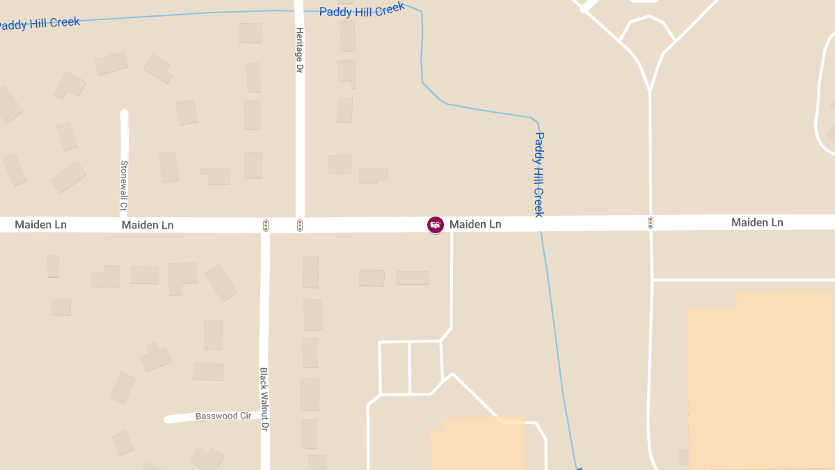 Accident With Injuries on Maiden Ln Between Black Walnut Dr and Mount Read Blvd