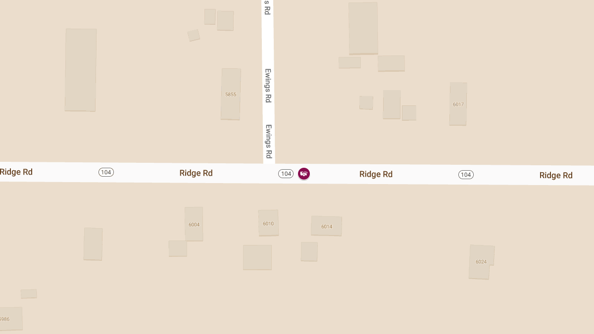 Accident With Injuries on RT-104 Between Ewings Rd and Lake Ave