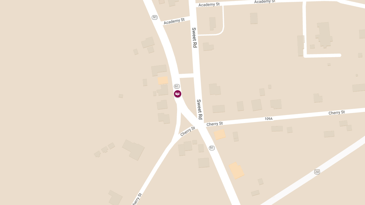 Accident With Injuries on Route 91 Btwn Sweet RdCherry St and Route 20