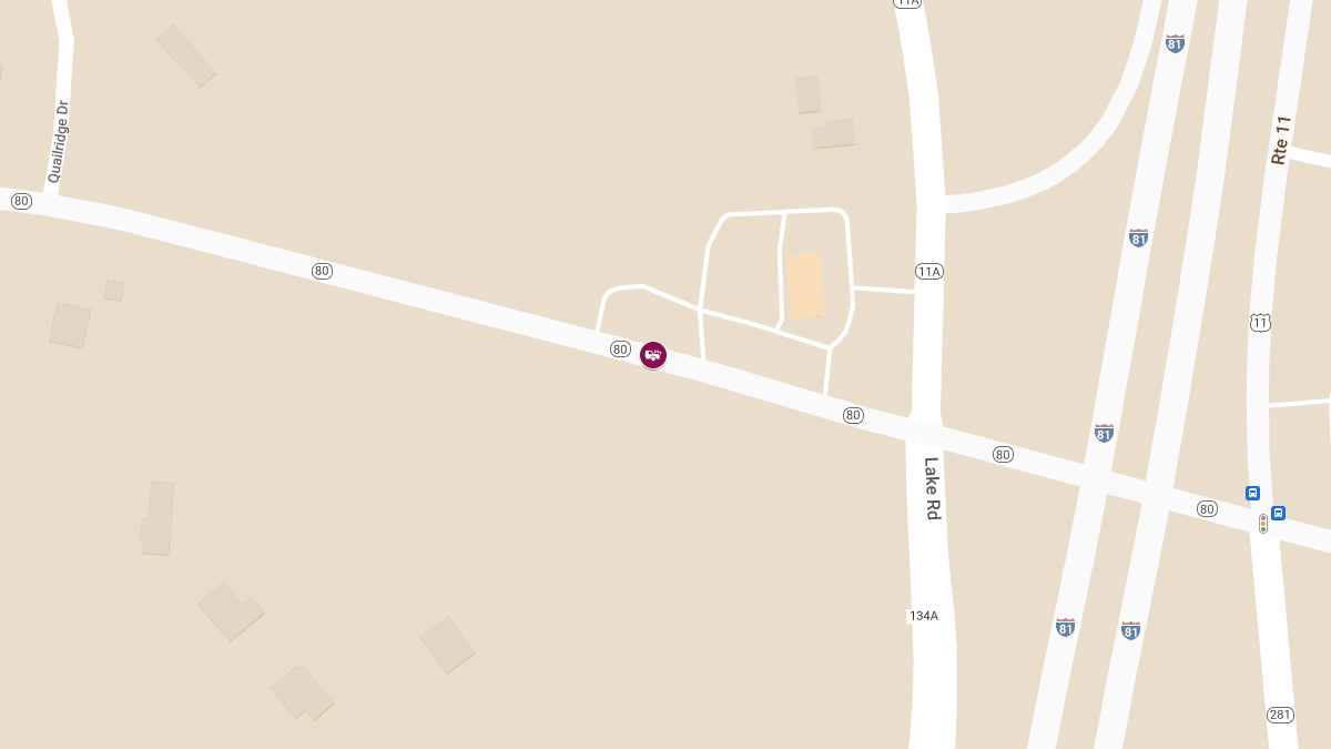 Accident With Injuries on Rte 80 WB Between Rte 11A and Quailridge Dr