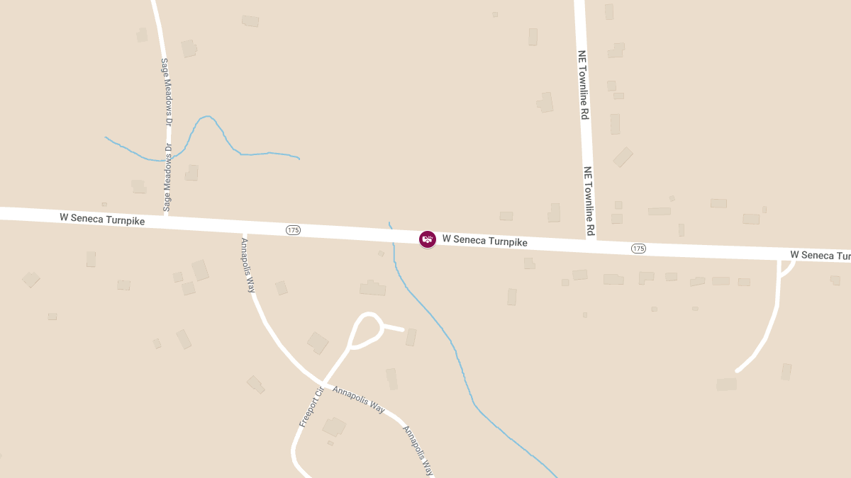 Accident With Injuries on West Seneca Turnpike Near Northeast Townline Rd and Kencrest Dr