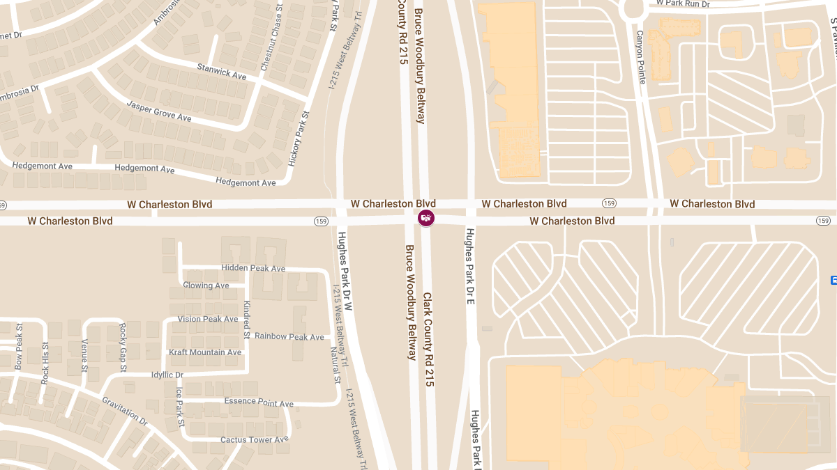 Accident With Injury at CC-215 Northbound Off-Ramp at Charleston Blvd