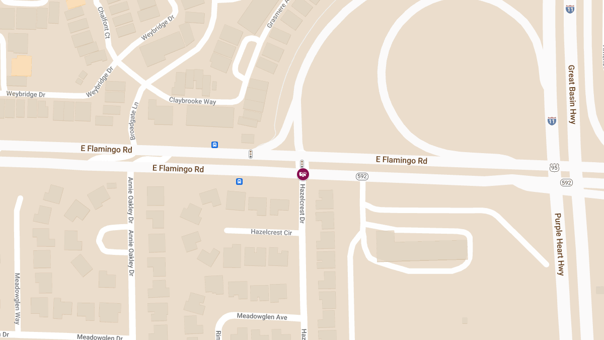 Accident With Injury at E Flamingo Rd & Hazelcrest Dr
