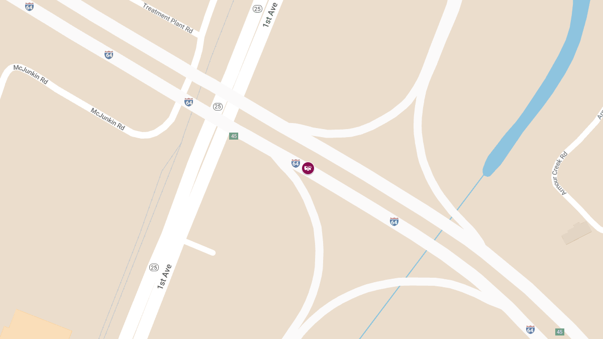 Accident With Injury on I-64 E at Nitro Exit