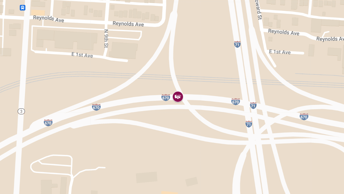 Accident With Injury on I-670 WB after 315 North